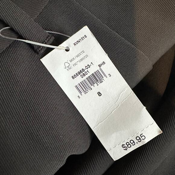 Gap 365 High Rise Trousers Wide Leg Pant Black 8 517737 - Picture 3 of 12